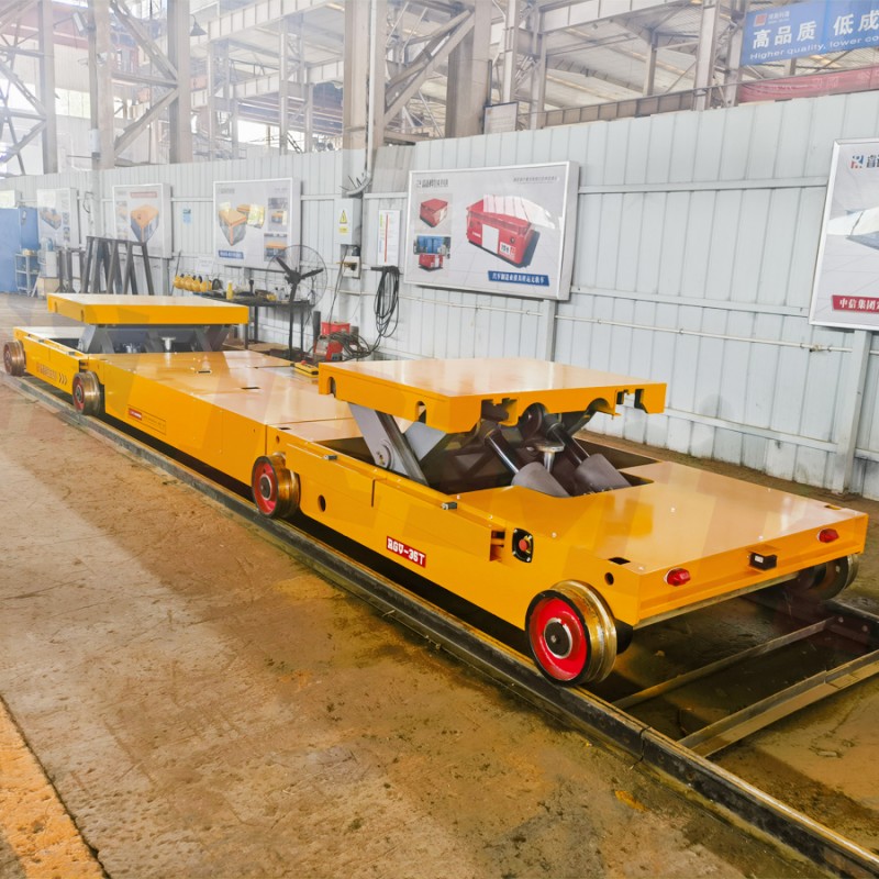 Heavy Duty 35 ٹن Lifting Track Transfer Trolley