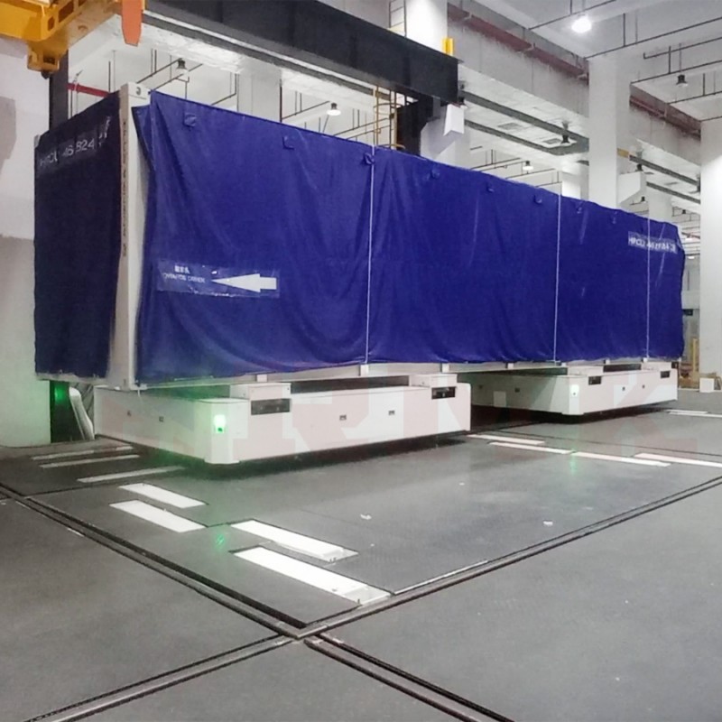 کنٹینر ٹرانسپورٹیشن 40 ٹن دو کار سے منسلک ریل ٹرانسفر کارٹ