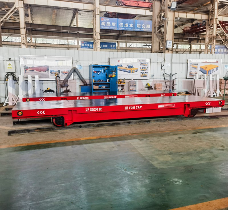 10 ٹن اسٹیل پائپ بیٹری ٹریک ٹرانسفر کارٹ